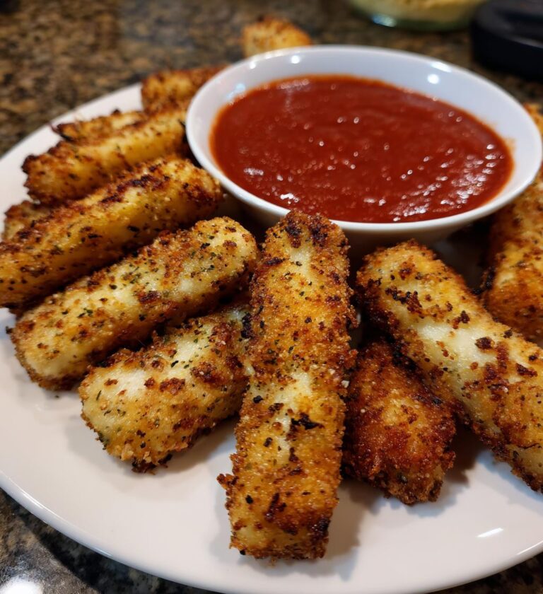 Easy Air Fryer Mozzarella Sticks