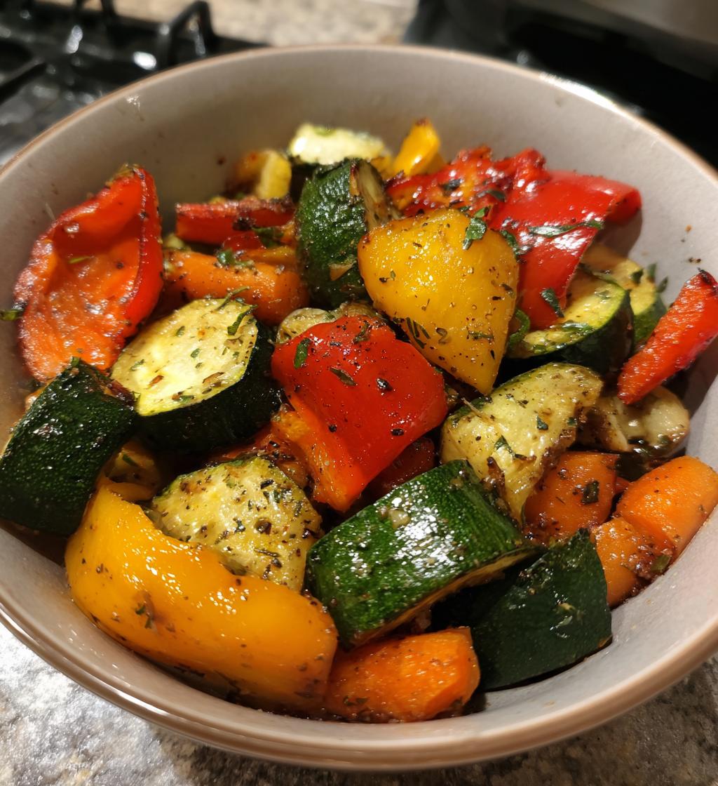Easy Air Fryer Roasted Vegetables