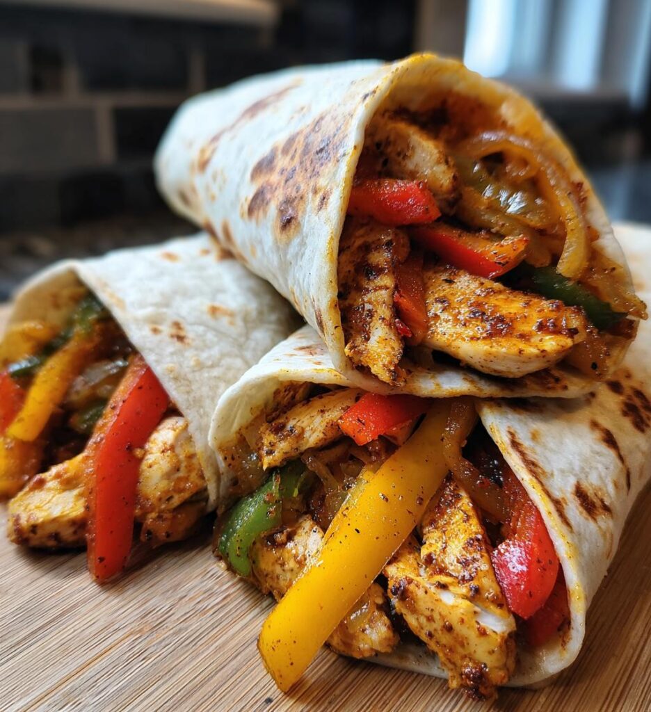 air fryer chicken fajitas