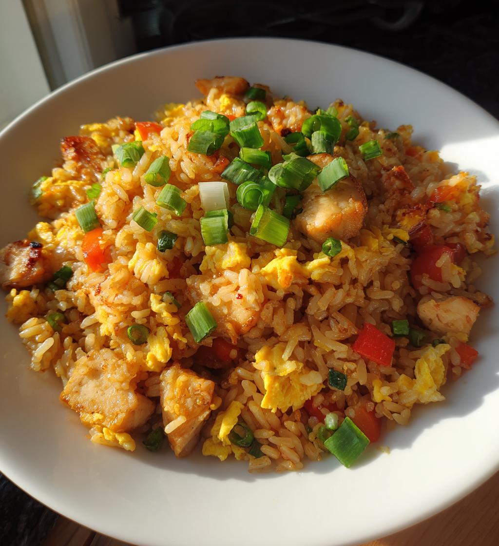 air fryer chicken fried rice