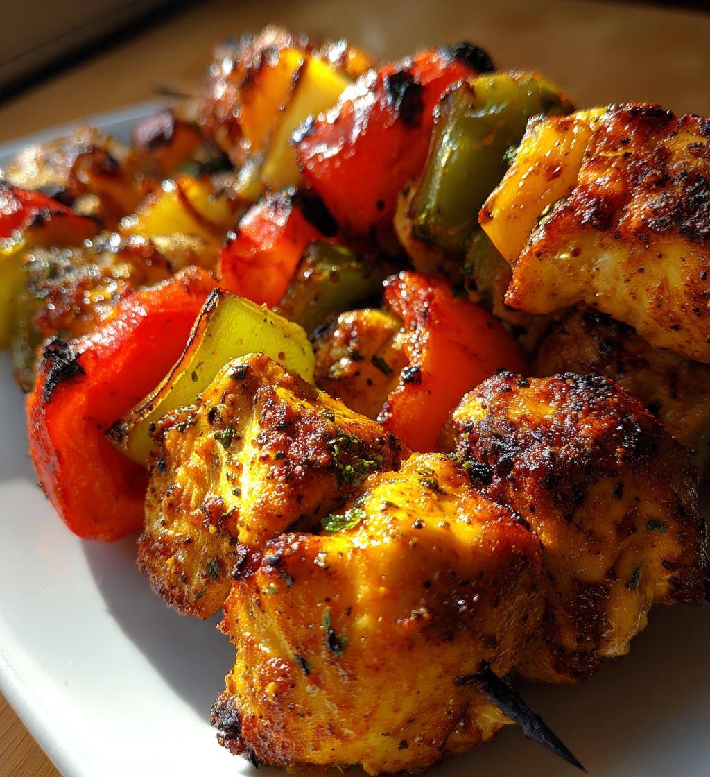 air fryer chicken skewers