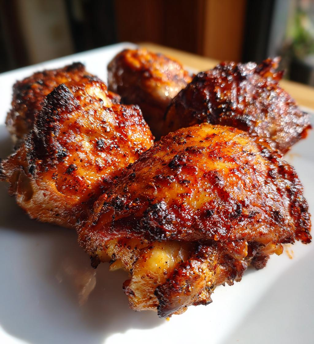 air fryer chicken thighs bone in skin on
