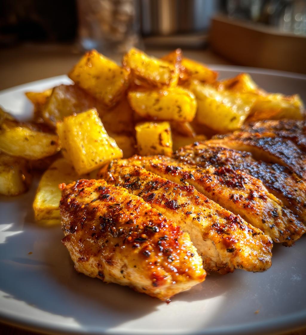 chicken fillet recipes air fryer with potatoes
