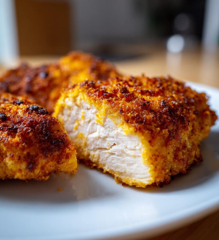 crispy boneless chicken fillet in air fryer