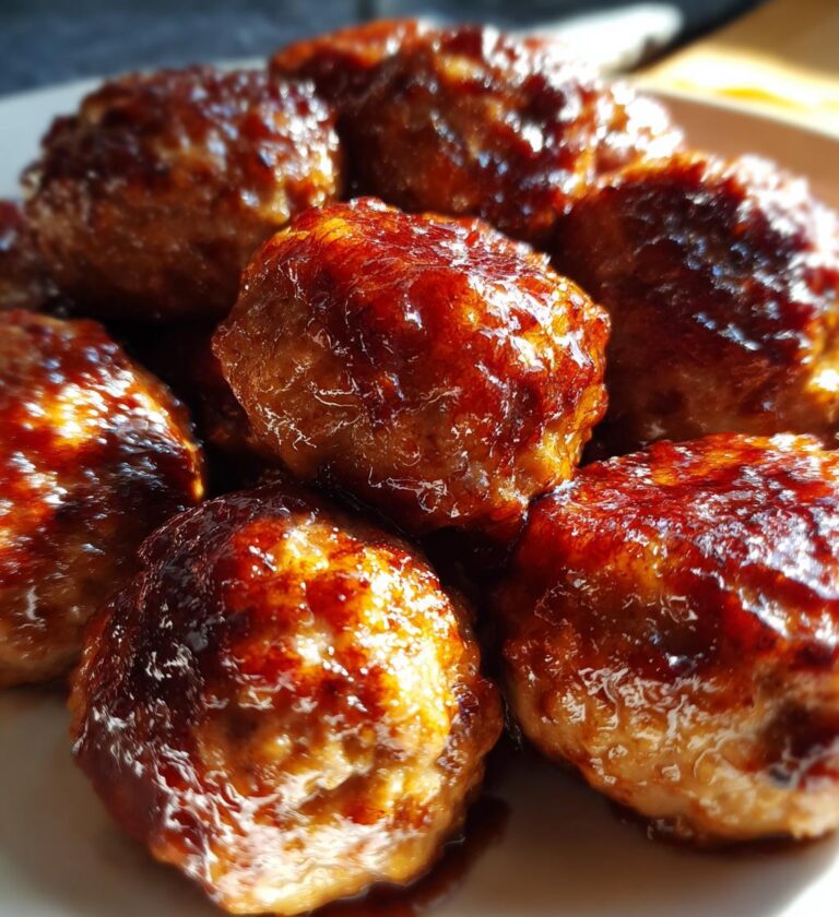 15-Minute Air Fryer BBQ Meatballs