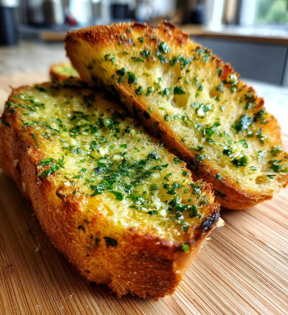 Easy Air Fryer Garlic Bread