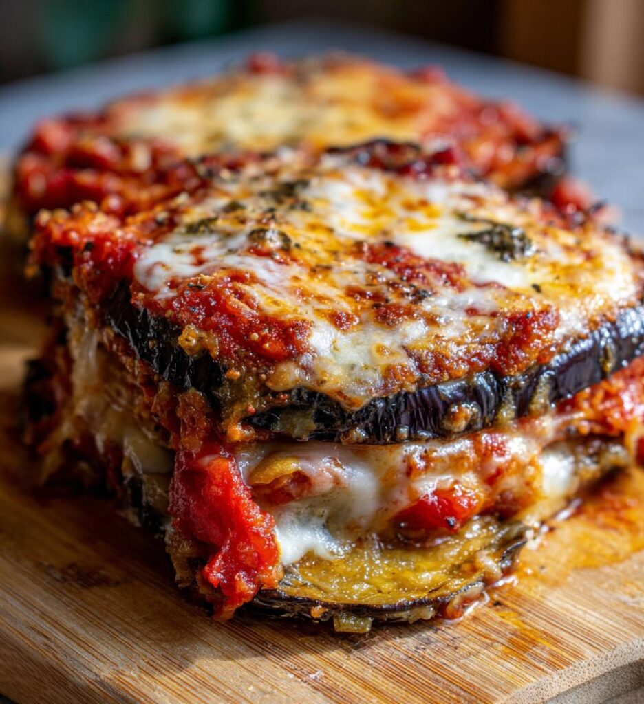 Healthy Air Fryer Eggplant Parmesan (Light)