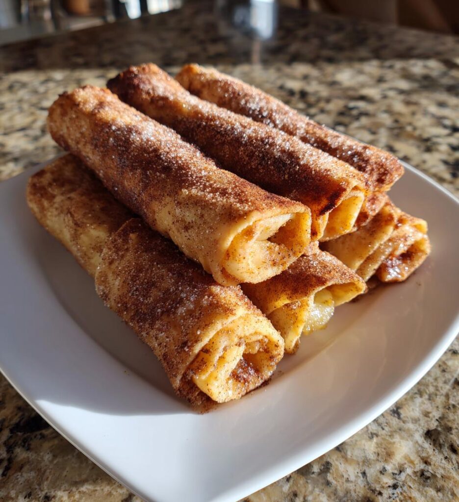 air fryer apple pie taquitos
