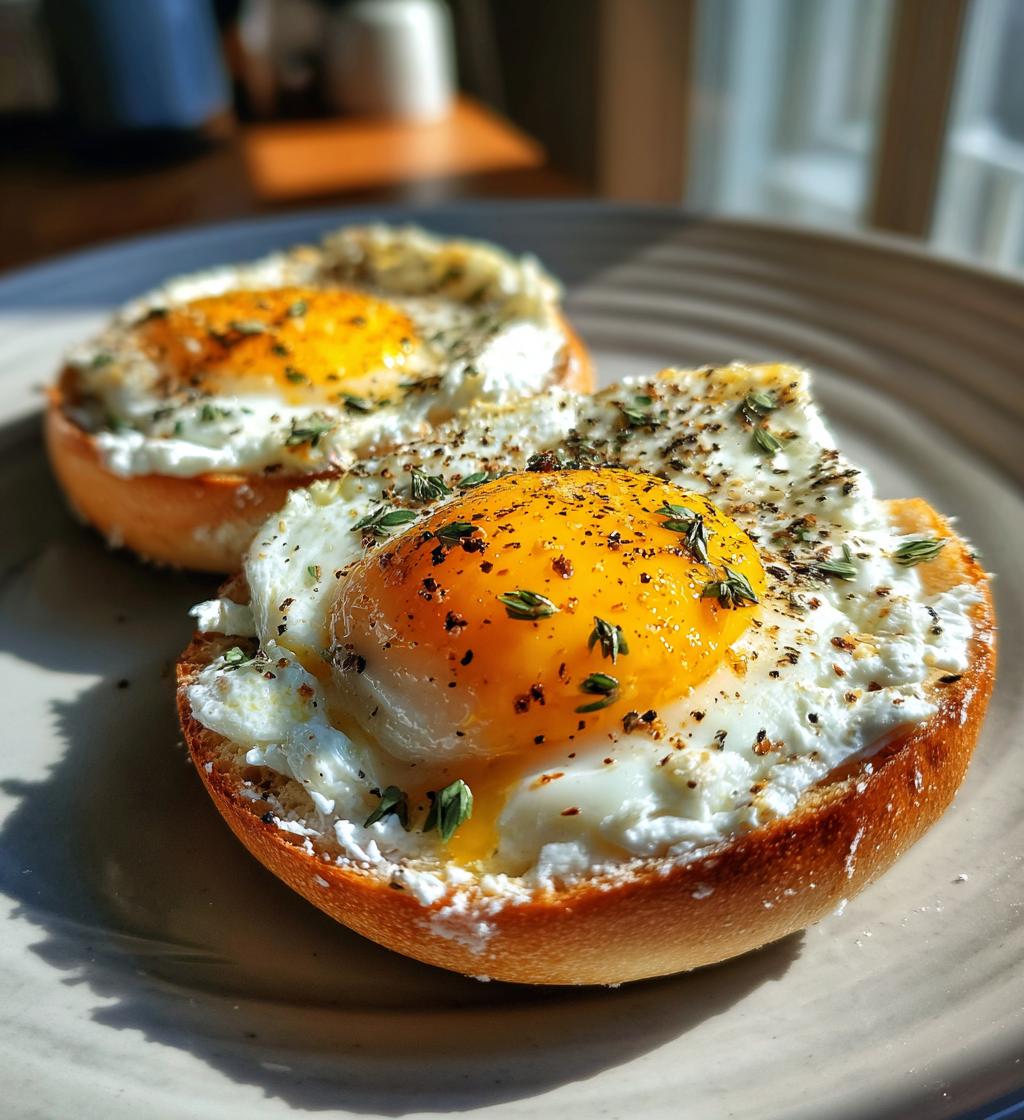air fryer bagel and egg