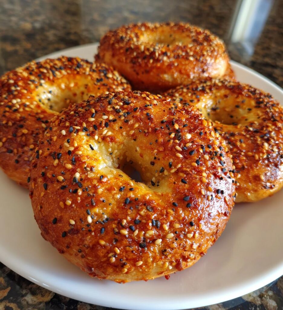air fryer bagels
