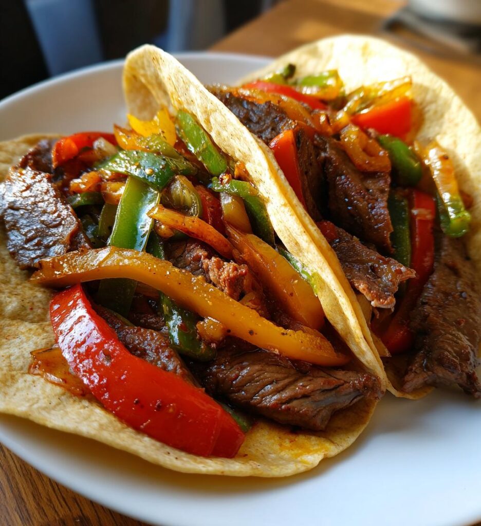 air fryer beef fajitas
