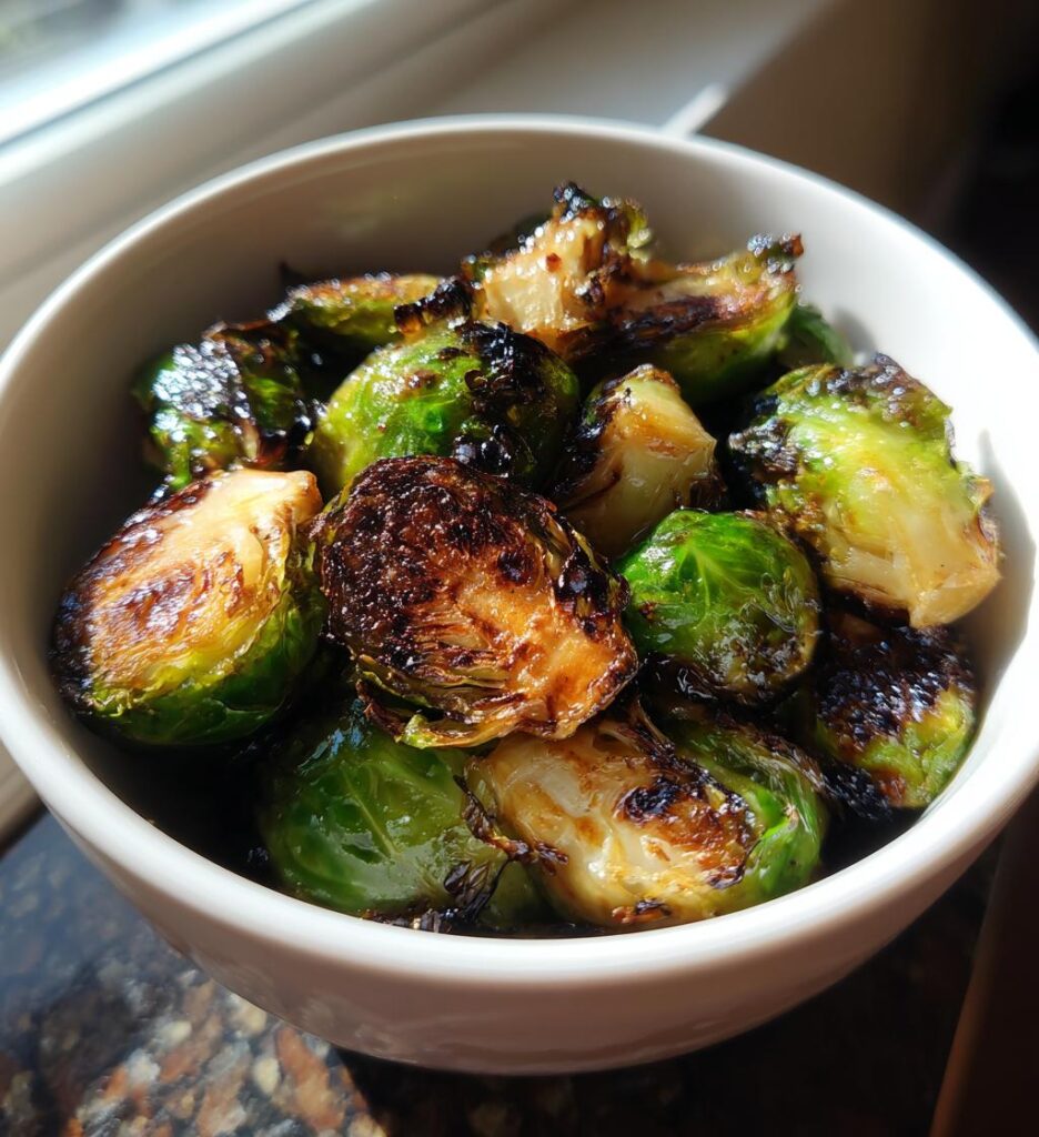 air fryer brussel sprouts balsamic