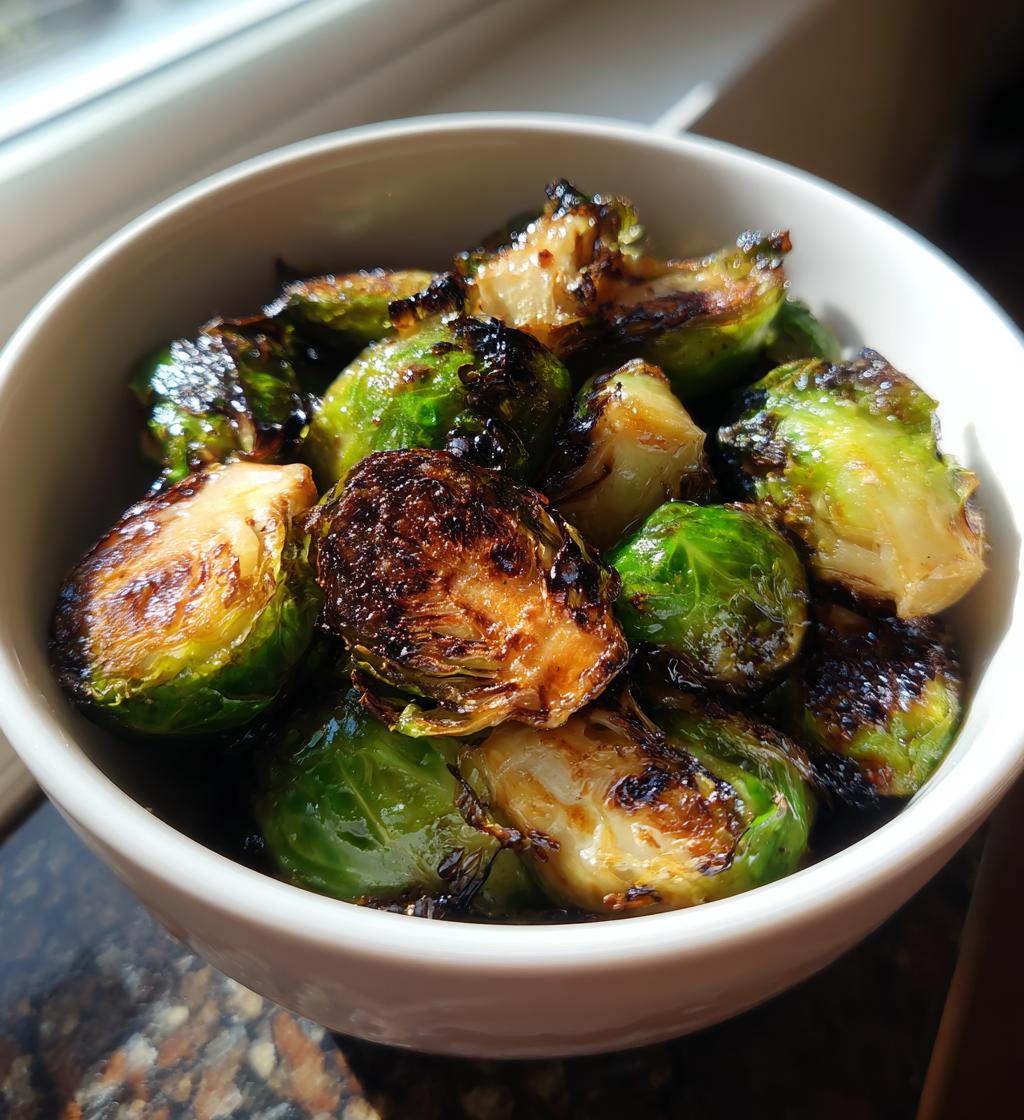 air fryer brussel sprouts balsamic