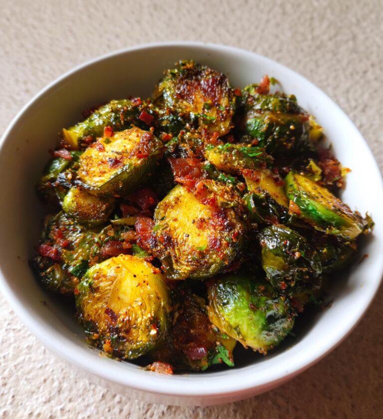 brussel sprout recipes with bacon maple air fryer